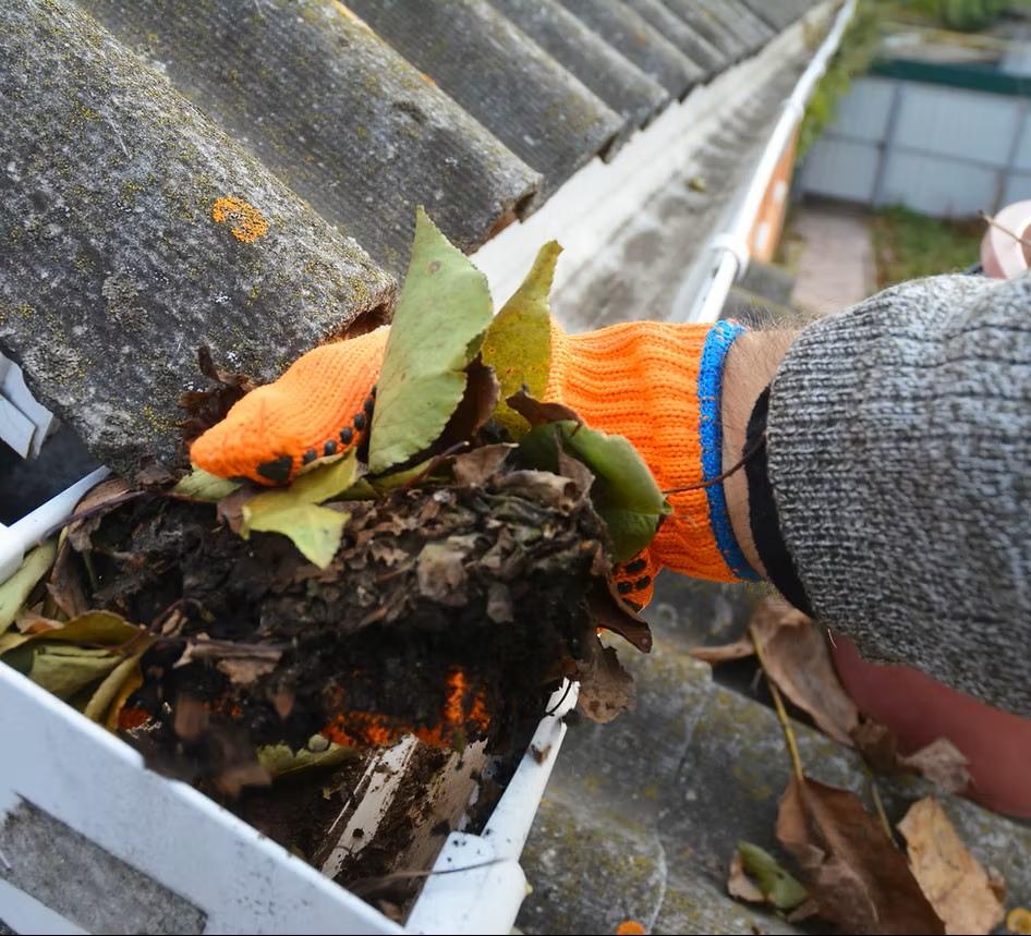 Gutter cleaning process